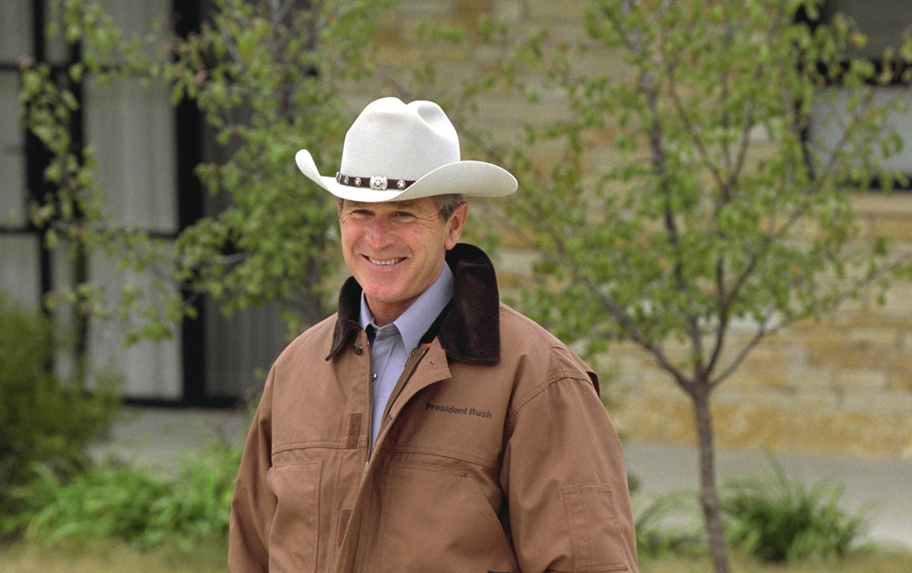 george w bush in a cowboy hat