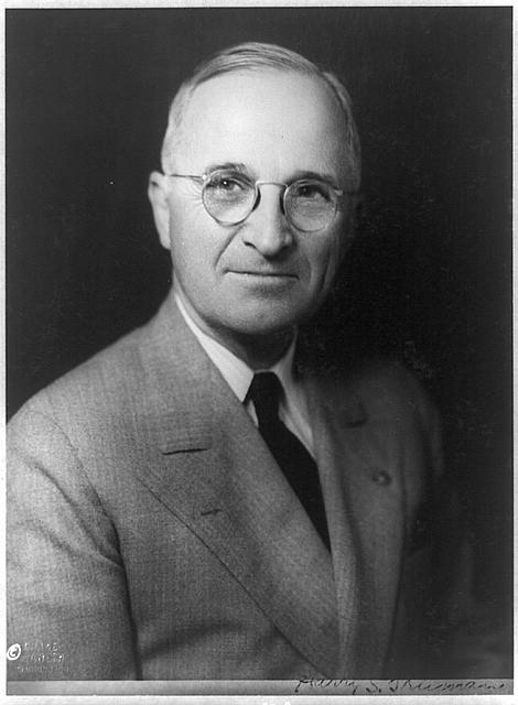 harry truman sitting