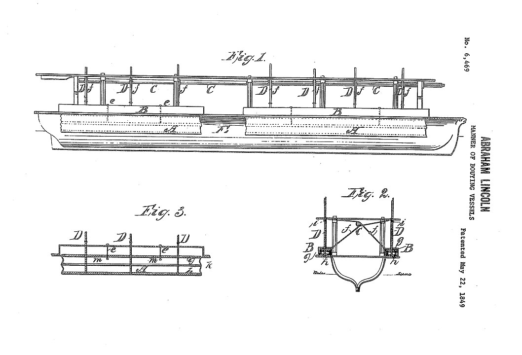 Abraham Lincoln patent drawing