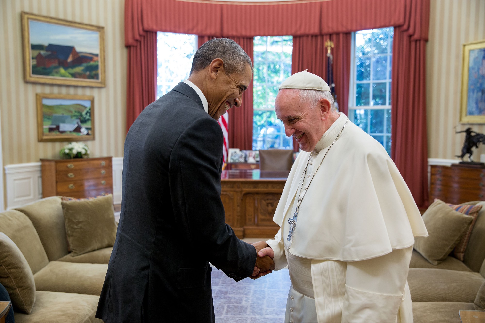 Pope Francis and Obama